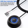 Okaywork 1.8 m PC Power Switch Extension Cable with LED Light, Power Switch for Desktop Computers, PC Power Button for External Remote Start, Power Switch PC Black