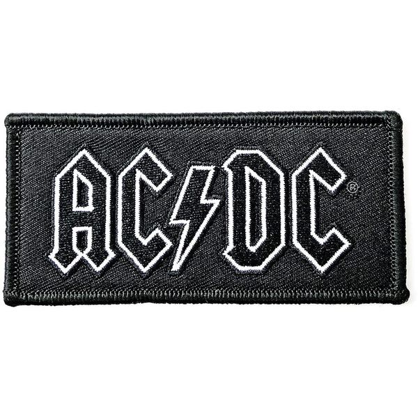 AC/DC Logo Iron On Patch (One Size) (Black/White)