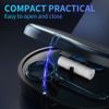 New Double-layer Retainer Storage Case with Belt Chewing,Removal Tool,Cleaning Brush,Built in Mirror Orthodontic Retainer Case,Mouth Guard Case,Denture Case