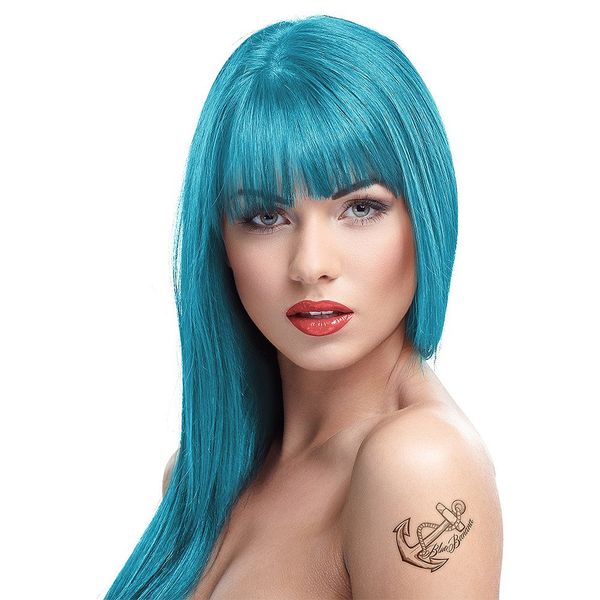 Crazy Color Semi-Permanent Hair Dye (Blue Jade)