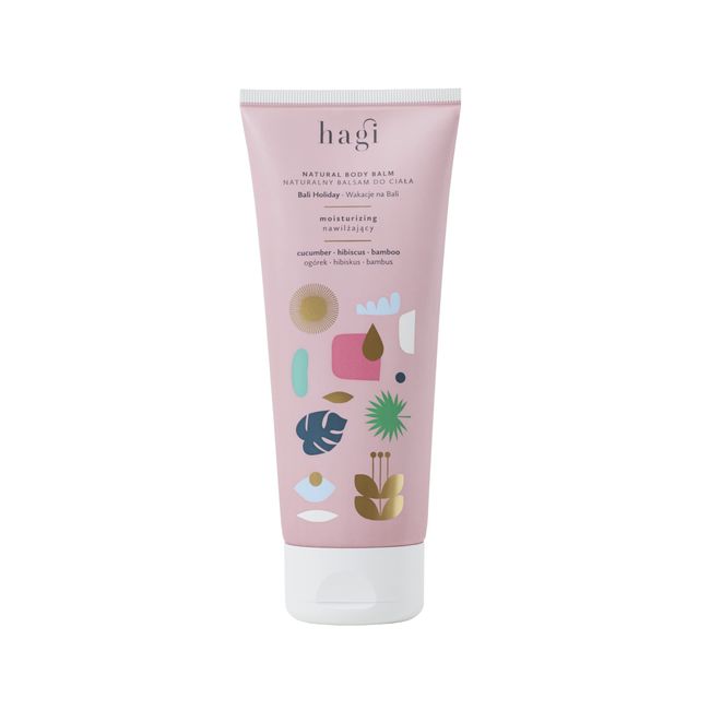 Hagi Bali Holiday Natürliche Feuchtigkeitsspendende Körperlotion | Monoi-Öl, Sheabutter, Aprikosenkernöl | Reinigend, Beruhigend | Bodylotion | Vegan | Natürliche Inhaltsstoffe | 200 ml