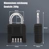 Heavy Combination Lock, 2 Pack, High Performance Padlock with Combination Code, One-Touch Unlock, 4 Digit Combination Code Lock, Weatherproof Padlock for Door, Locker, Hut - Black & Silver
