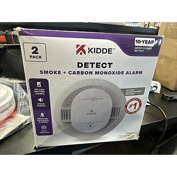 Kidde DETECT Smoke & Carbon Monoxide Alarm Detector 2PK (30CUD10-V)