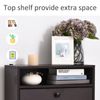 Shoe Storage Cabinet with 3 Large Fold-Out Drawers, Espresso