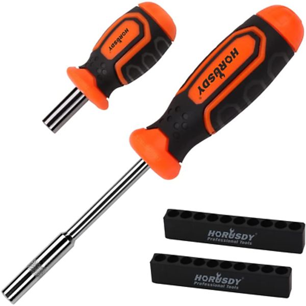 Magnetic Screwdriver Bit Holder Set, 1/4" Driver, 190mm & 90mm Lengths