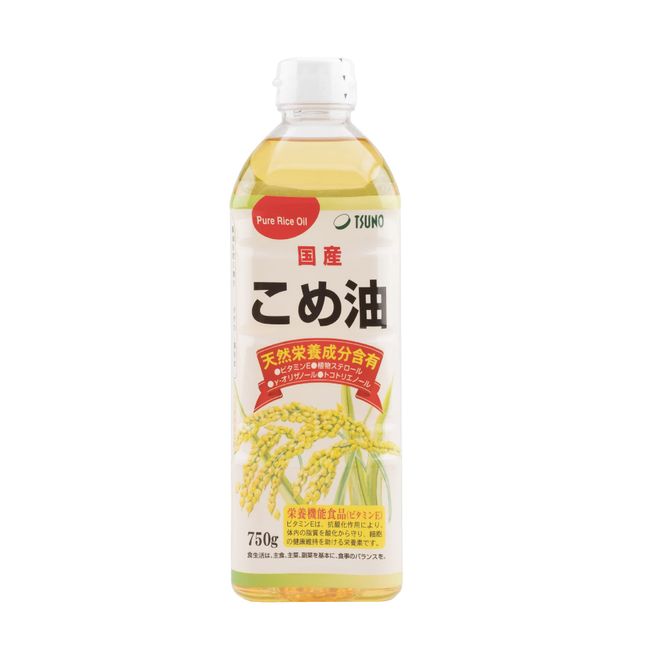 TSUNO Tsuyoku Rice Oil, Rice Oil, 26.5 oz (750 g)