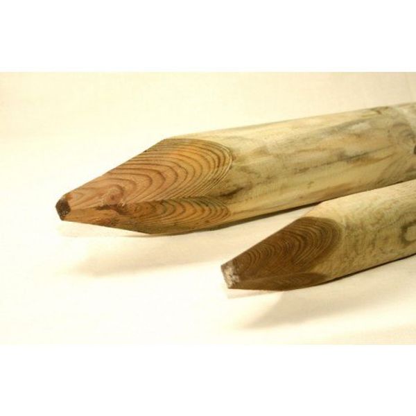 Wood Post round 1.65 x 75mm (5ft). 10 pack 4wire