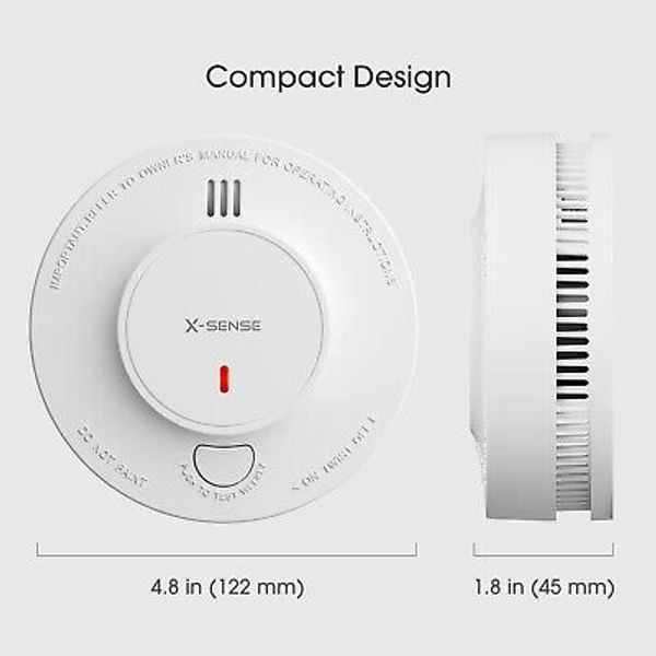 X-Sense Smoke Alarm, 10-Year Battery Fire Alarm Smoke Detector SD2J0AX