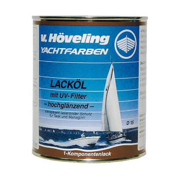 V. HÖVELING Yachtfarben D15 Lacköl mit UV-Filter Holzschutz hochglänzend 750 ml