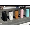 Slim can Insulated Koozie with Interchangeable Lid. Quantity 25 Count, Black.
