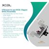 XCEL Lubricated Blade Drive Lever Replacement for Pet Clipper - 5 Pack