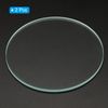 PATIKIL 2.56x0.1" Transparent Glass Flashlight Lens, 2 Pack, LED Light Source, Durable, Polished Edges