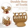 8 Pack Double Row Teeth Hair Clips Small Hair Claw, 1.6" Matte Hair Clips Cute Size Jaw Clips No Slip Hair Clamps hair Accessories for Women Girls