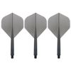 Condor Zero Stress Flight System | Standard Size | Dart Flights | Multiple Sizes | Multiple Colours (Clear Black, Medium)