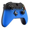 eXtremeRate Soft Touch Front Housing Shell Faceplate Cover for Xbox One S & Xbox One X Controller - Shadow Blue