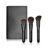 SIXPLUS Face Brushes, Set of 3, Foundation Brush, Cheek Brush, Powder Brush, Dawn Series (Black)