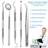Dental Tooth Cleaning Kit Dentist Scraper Pick Tool Calculus Plaque Remover 5 PC