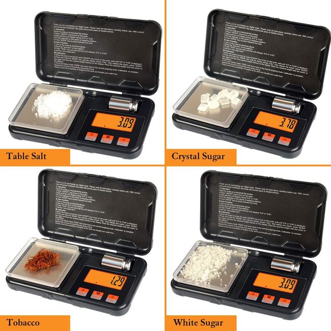 Digital Pocket Scale Portable 50g/0.001g/ 200g/0.01g Weigh Gram Scale For  Jewelry Weighing