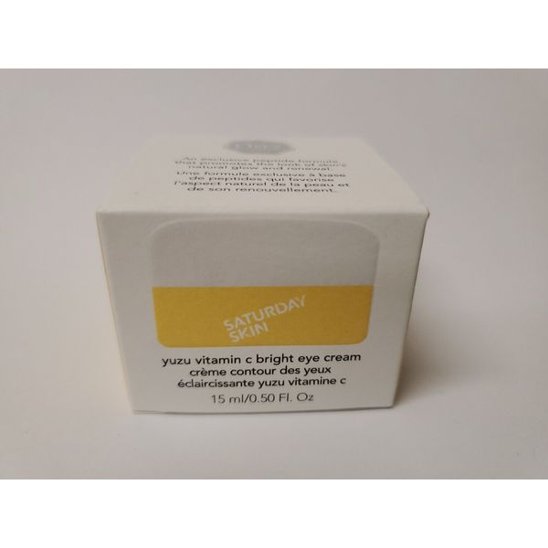 SATURDAY SKIN Yuzu Vitamin C Bright Eye Cream 0.5 oz / 15 mL Full Size NEW