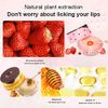 4PCS Strawberry & Bee Lip Balm Honey Pot, Vitamin E Lip Masks & Moisturizing Propolis Sleeping Lip Mask, Effective Reduces Lip Lines Prevention Dry and Cracked Lip Scrubs Exfoliator Smoothing Dry Lip Care