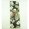 Clear Mini Mah Jongg Ring 3 Row Keychain [Medium]