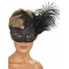 Smiffys Ornate Colombina Flame and Feather Mask