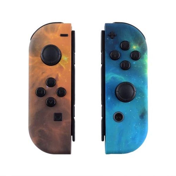 MODDEDZONE Custom Joy-Con's Controllers Soft Touch Finish Unique Design… (Multiple Designs Available) (Starry Sky)