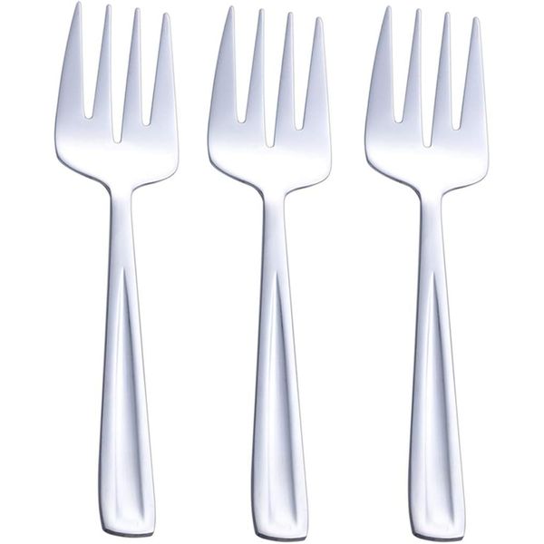 Stainless Steel Large Serving Fork Set, 9.5-Inch Big Serving Fork for Party, Ban
