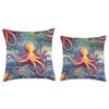 Colorful Enchanted Octopus Throw Pillow
