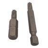 2- Torx Head Screwdriver Bits 1/4 in Hex Drive Head Deck 6 point Star Screw