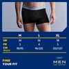 TENA Men - Washable Protective Pants - Soft, Comfy and Secure Boxers for Drips and Dribbles - Invisible Protection, Classic Cut - Light Absorption - Black - Size L - Pack of 1