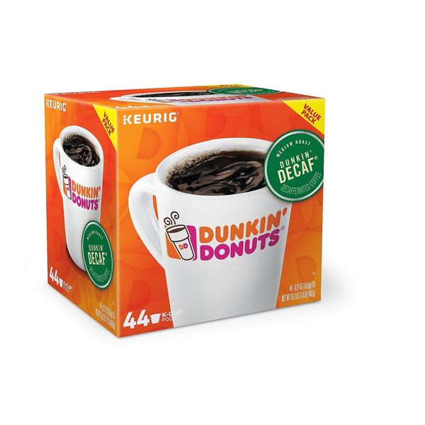Dunkin' Donuts Decaf Medium Roast K-Cup Pods 44 Count