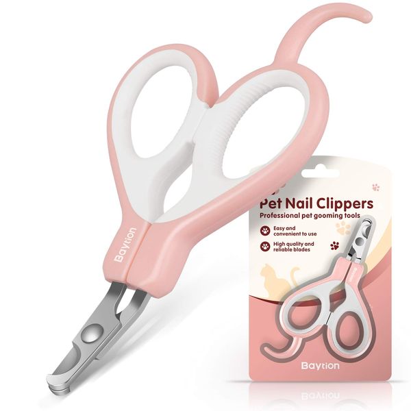 Cat Nail Clippers Baytion Pet Nail Clippers für Kleintiere, Cat Claw Cutters Schere für Meerschweinchen, Vögel, Welpen, Kätzchen, Rennmäuse, Hamster und Kaninchen