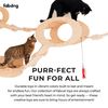 Fabcat Sushi Tray with 6 Sushi Rolls