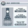 R2 COB 9005 HB3 8000LM LED Headlight Conversion Kit, High Beam Headlamp, Low ...