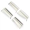 Stainless Steel Hinge covers for VW Beetle BUG Type 1 Split Oval Deluxe