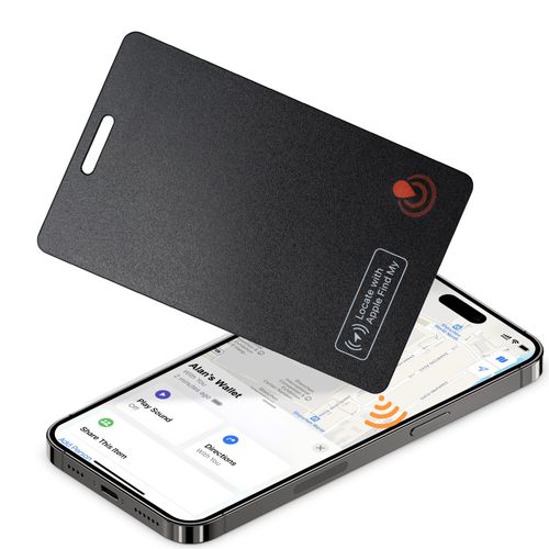 Wallet Tracker for Apple Find My (iOS only), Airtag，Wallet Tracking Card, Ultra-Thin IP68 Waterproof Item Finder and Luggage Tag, Travel, Passport and More GPS Locator，24 Month Battery.