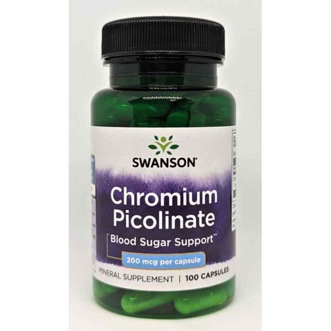 Swanson Chromium Picolinate 200 Mcg 100 Capsules