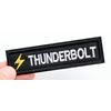 THUNDERBOLT Patch (Thunderbolt, Lightning, Raiden) Velcro Attachment, Military Airsoft Embroidery Patch
