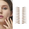 2 Sheets Natural Eyebrow Tattoos Stickers Waterproof Hair Like Instant Peel Off Eyebrow Transfers Stickers Grooming Shaping Fake Eyebrow Sticker