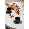 Rosso Cafe 190ml Ceramic Cup and Coaster Set for Cappuccino or Lungo