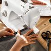 sourcing map 8 Yard Snap Button Tape, Polyester Plastic Snap Button Trim, Sewing Press Stud Ribbon Replacement for DIY Craft Clothes Fabric Sewing, Light Brown
