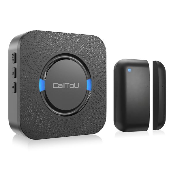 CallToU Doorbell Open/Close Sensor, Magnetic Automatic Door Sensor, Door + Window Anti-Theft Product, Entrance/Porch Intrusion Detection, Home/Garage/Store/Apartment/Office, Receiver + Magnetic Sensor