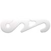 10 Pcs White No Ear Mask Clips, Back-Fix Mask Accessory, Strap Extender, Mask Strap, Clip, Double Mask