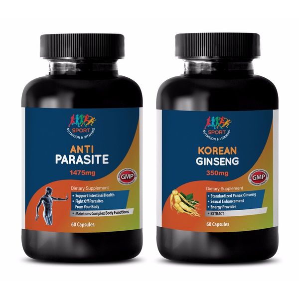 energy boost mood enhance - ANTI-PARASITE - KOREAN GINSENG COMBO 2B - red maca o