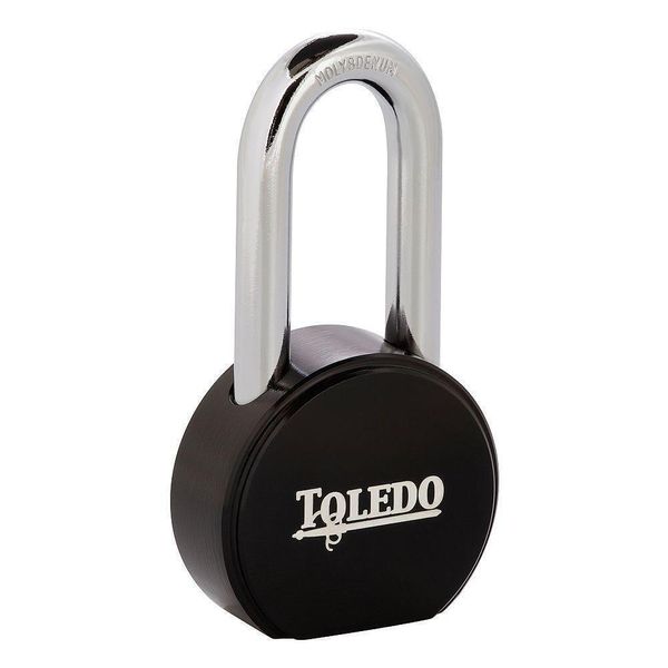 TOLEDO Black Series Super Duty Solid Steel Pad/Door lock Black Electric-Coating