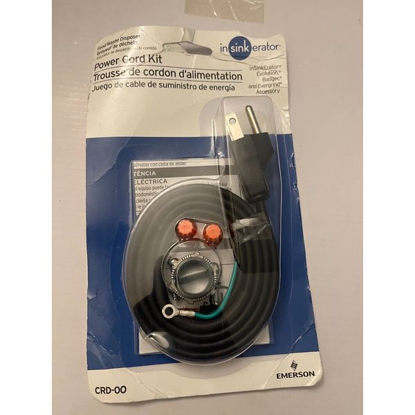 Insinkerator Food Waste Disposer Power Cord Kit CRD-00 Emerson