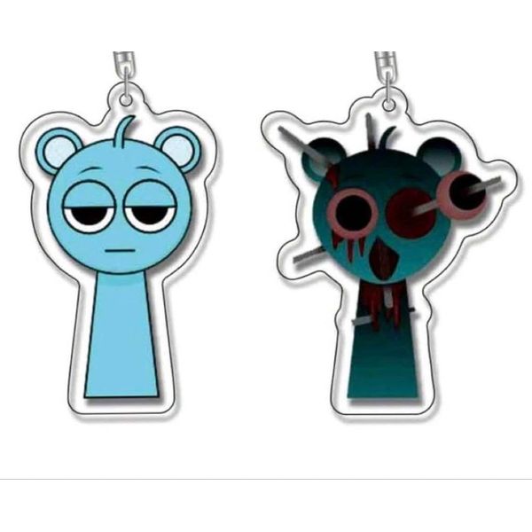 Sprunki Splanky Keychain & Sticker Set Sky