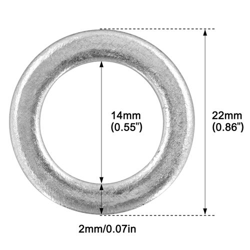 30pcs Oil Drain Screw Gasket for Honda 14mm Engine Oil Drain Plug Washer Gaskets, Drain Plug Seal Replace# 94109-14000 94109-12000