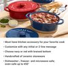 Let's Make Memories Personalized Oval Stoneware Casserole Dish - Any Message - Red